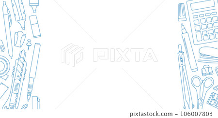 Banner for business and education. Vector illustration with editable stroke 106007803