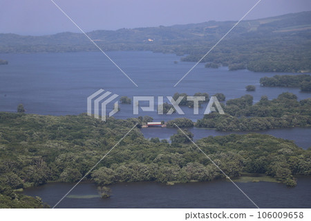 A single train that goes through nature 106009658