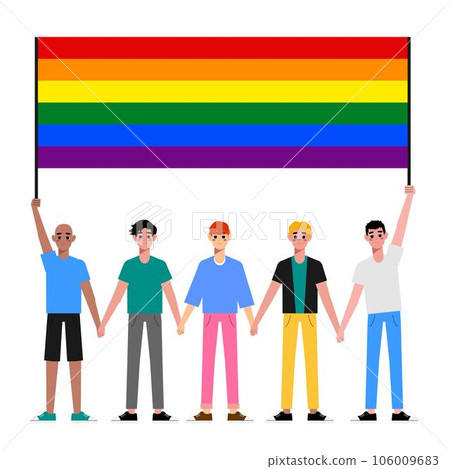 gay, couple, vector 106009683