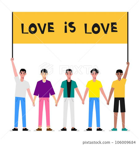 gay, couple, vector 106009684