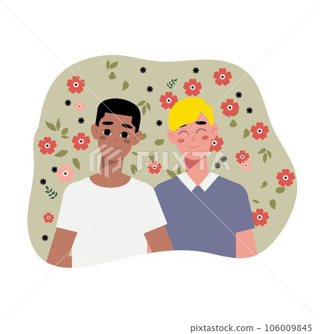 gay, couple, vector 106009845