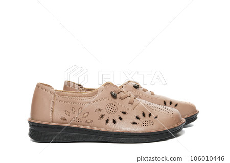 brown boots isolated on white background brown boots isolated on white background 106010446
