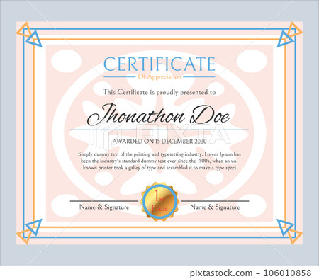 Certificate of Appreciation award template Certificate of Appreciation award template 106010858