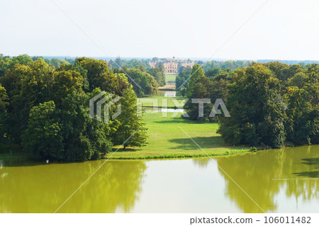 green summer garden in the Lednice castle area 106011482