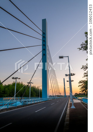 Morning at Bandai Bridge, Mito City, Ibaraki Prefecture 106012453