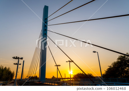 Morning at Bandai Bridge, Mito City, Ibaraki Prefecture 106012468
