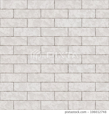 Subway tile seamless pattern. White kitchen, bathroom ceramic tile pattern, metro tunnel wall or floor texture. 106012748