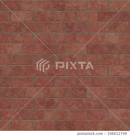 Dark red brick wall texture. Grunge seamless slanted texture. Neat dark red ceramic brick wall. Dark red brick wall texture. Grunge seamless slanted texture. Neat dark red ceramic brick wall. 106012749