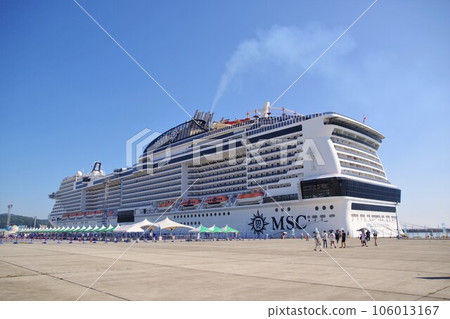 A large cruise ship calls at MSC Bellissima 106013167