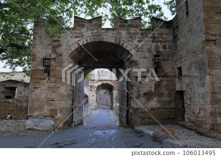 Road to Amboise Gate, Rhodes Island Road to Amboise Gate, Rhodes Island 106013495