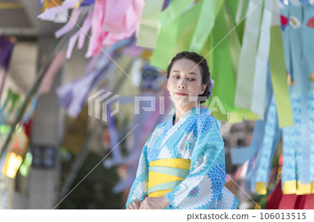 仙台七夕 2023 穿著浴衣的女人 106013515