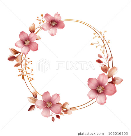 Watercolor floral frame Watercolor floral frame 106016303