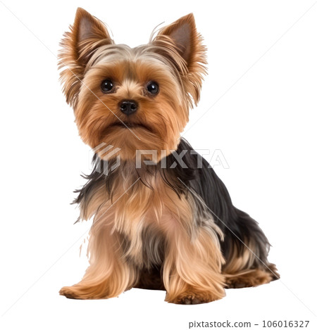 Yorkshire Terrier steel gold color isolated Yorkshire Terrier steel gold color isolated 106016327