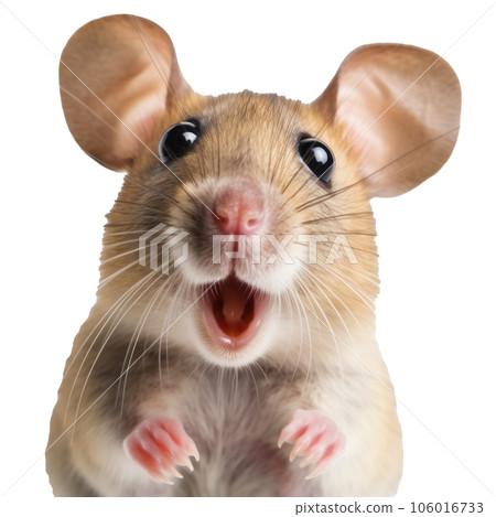 Surprised Mouse with Huge Eyes. Surprised Mouse with Huge Eyes. 106016733