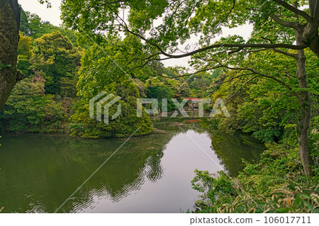 Toyama Takaoka Castle inner moat and Chaoyang Bridge Toyama Takaoka Castle inner moat and Chaoyang Bridge 106017711