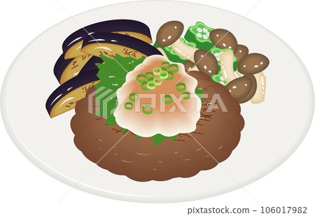 Japanese style hamburger steak 106017982