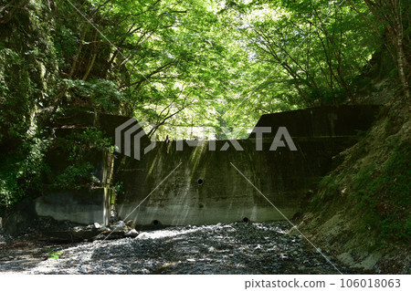 Erosion control dam on the forest road of Nishitanzawa and Yushin Valley Erosion control dam on the forest road of Nishitanzawa and Yushin Valley 106018063