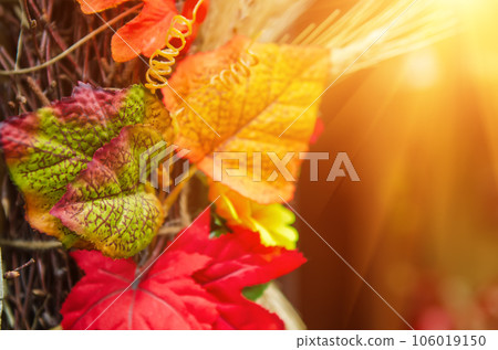Artificial autumn leaves 106019150