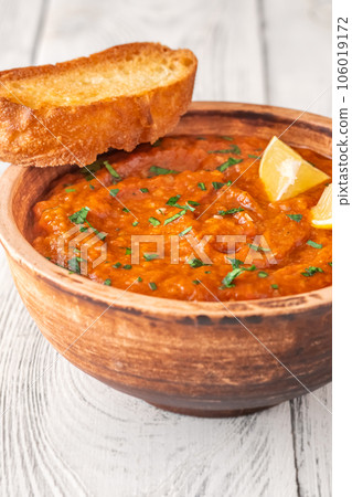 Zaalouk Moroccan eggplant dip 106019172