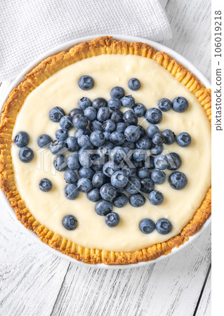 Pie with fresh blueberries Pie with fresh blueberries 106019218