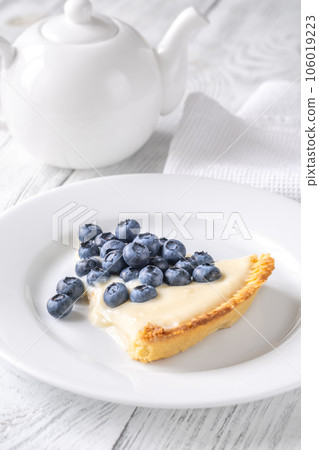 Pie with fresh blueberries Pie with fresh blueberries 106019223