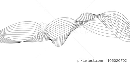 abstract black and white vector wave background. abstract black and white vector wave background. 106020702