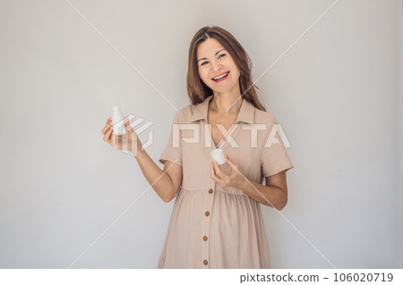 Confident and radiant pregnant woman over 40 showcasing the debate on pregnancy and deodorant. Is it good or bad for expectant mothers. Embrace the journey with safe and gentle options 106020719