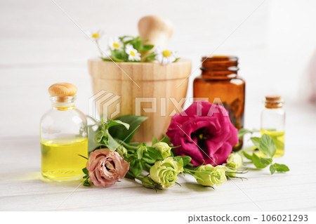 Alternative medicine herbal organic capsule with vitamin E omega 3 fish oil, mineral, drug with herbs leaf natural supplements for healthy good life. 106021293