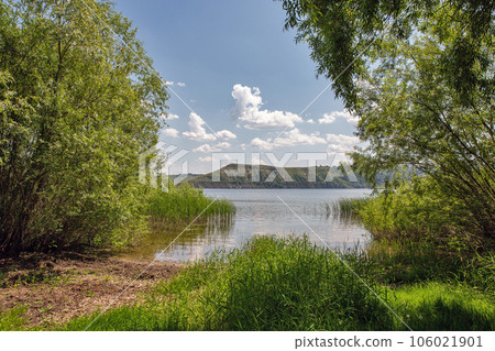 Bakota bay reservoir on Dnister river, Ukraine. Bakota bay reservoir on Dnister river, Ukraine. 106021901