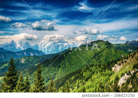 Landscape with Triglav mountains 106025150