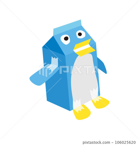 milk carton craft penguin 106025620