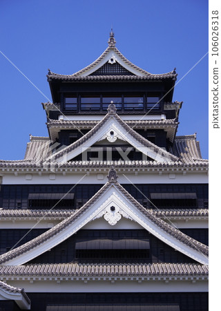 修復中的熊本城及周邊景色 106026318