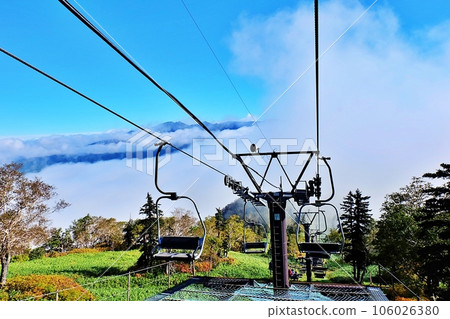 從北海道大雪山黑嶽山纜車上看到的雲海 106026380