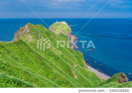 (北海道)神威岬通往神威岬的道路 (北海道)神威岬通往神威岬的道路 106026888
