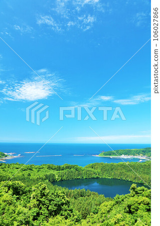 秋田縣,男鹿半島的藍天,從八寶台看 秋田縣,男鹿半島的藍天,從八寶台看 106027866