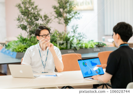Businessman working in creative office Businessman working in creative office 106028744