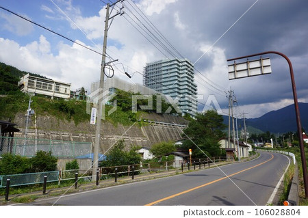 長野縣下高井郡山之內町湯田中溫泉周邊風景 長野縣下高井郡山之內町湯田中溫泉周邊風景 106028804