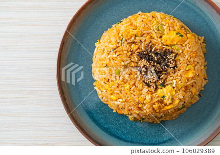 fried rice with egg in Korean style fried rice with egg in Korean style 106029389