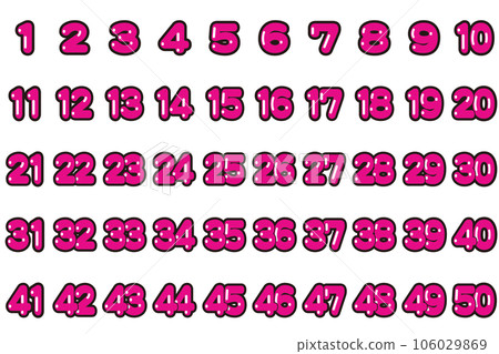 Colorful number icon number set Colorful number icon number set 106029869