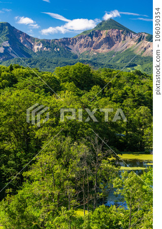 《Fukushima Prefecture》Urabandai in summer, Nakasenuma with lush greenery 《Fukushima Prefecture》Urabandai in summer, Nakasenuma with lush greenery 106030354