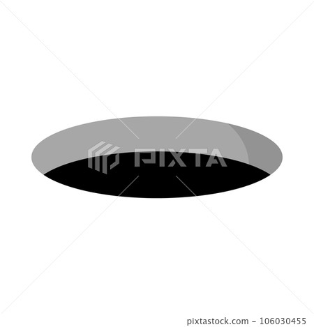 Hole icon in flat design. pitfalls. vector. 106030455