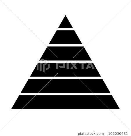 金字塔剪影圖標 金字塔剪影圖標 106030481