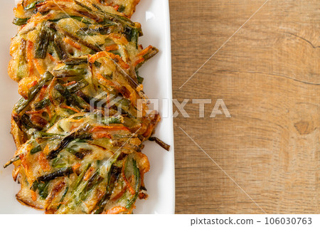 Pajeon or Korean pancake or Korean pizza Pajeon or Korean pancake or Korean pizza 106030763
