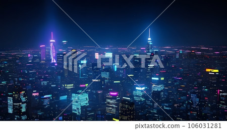 賽博朋克插畫《AI生成圖像》 賽博朋克插畫《AI生成圖像》 106031281