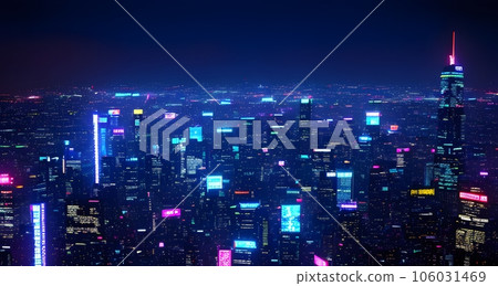 賽博朋克插畫《AI生成圖像》 賽博朋克插畫《AI生成圖像》 106031469