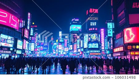 賽博朋克插畫《AI生成圖像》 106031498