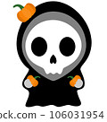 Adorable Grim Reaper Kawaii Chibi Cartoon Style 106031954