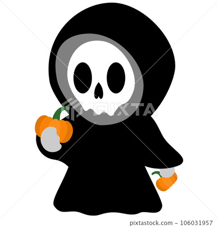 Lovely Grim Reaper Kawaii Chibi Cartoon Style 106031957