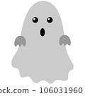 Cute Ghost Kawaii Chibi Cartoon Style 106031960