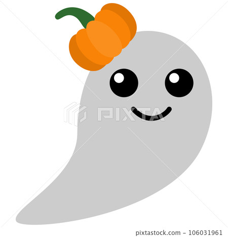Cute Ghost and Pumpkin Kawaii Chibi Cartoon Style Cute Ghost and Pumpkin Kawaii Chibi Cartoon Style 106031961